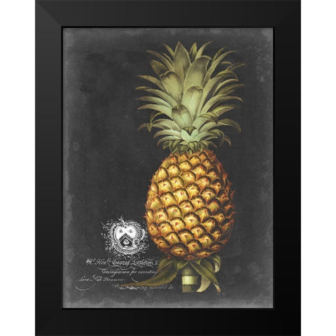 Royal Brookshaw Pineapple I Black Modern Wood Framed Art Print by Brookshaw, George