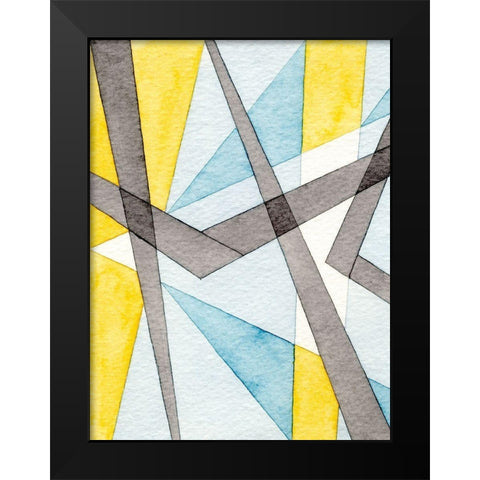 Converging Angles I Black Modern Wood Framed Art Print by Galapon, Nikki