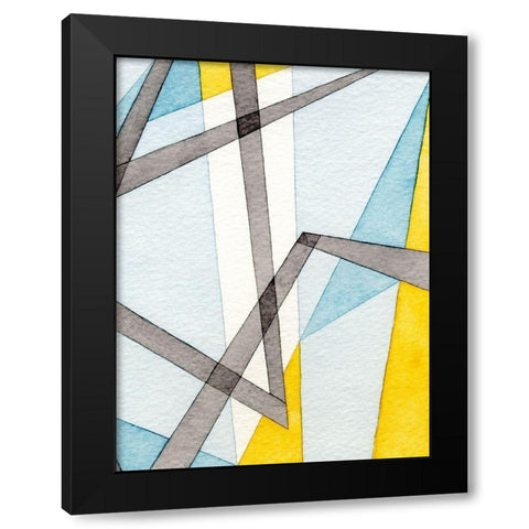 Converging Angles II Black Modern Wood Framed Art Print by Galapon, Nikki