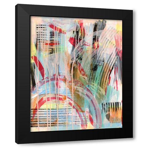 Skid Black Modern Wood Framed Art Print with Double Matting by Galapon, Nikki
