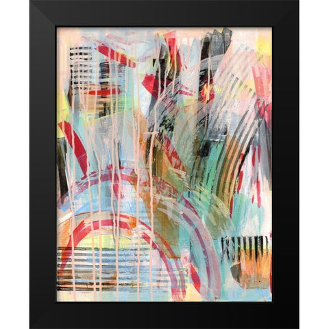 Skid Black Modern Wood Framed Art Print by Galapon, Nikki