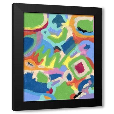 Festival Black Modern Wood Framed Art Print with Double Matting by Galapon, Nikki