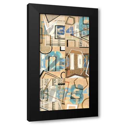 Numbers I Black Modern Wood Framed Art Print by Galapon, Nikki