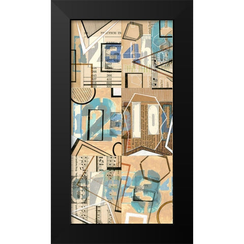 Numbers I Black Modern Wood Framed Art Print by Galapon, Nikki