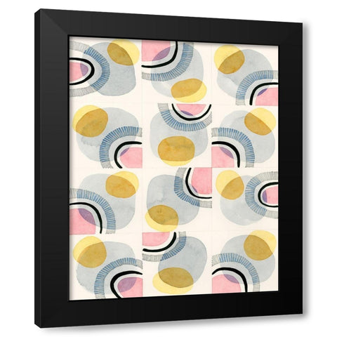 Wink Black Modern Wood Framed Art Print by Galapon, Nikki