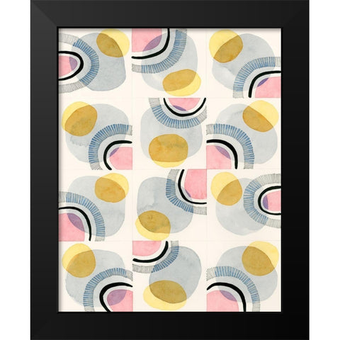 Wink Black Modern Wood Framed Art Print by Galapon, Nikki