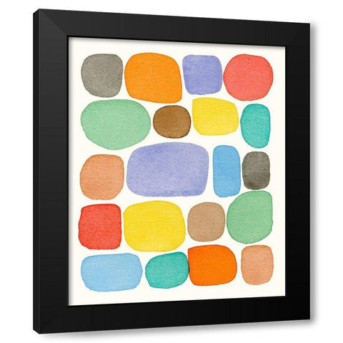 Swatches II Black Modern Wood Framed Art Print by Galapon, Nikki