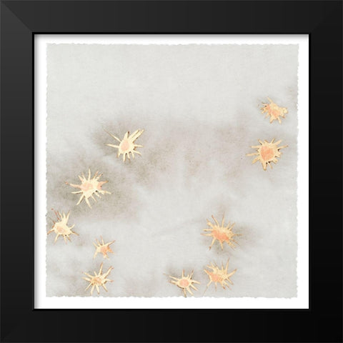 Spangled Grey II Black Modern Wood Framed Art Print by Binder, Vanessa