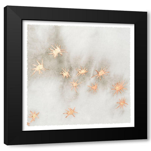Spangled Grey III Black Modern Wood Framed Art Print by Binder, Vanessa