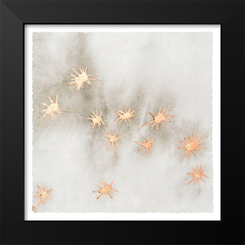 Spangled Grey III Black Modern Wood Framed Art Print by Binder, Vanessa