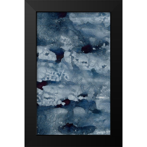 Spindrift II Black Modern Wood Framed Art Print by Binder, Vanessa