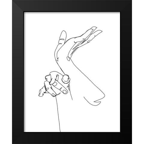 Magic Hands II Black Modern Wood Framed Art Print by Popp, Grace