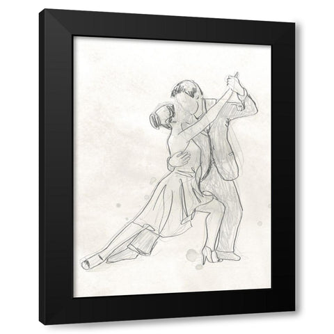 Vintage Ballroom II Black Modern Wood Framed Art Print with Double Matting by Vess, June Erica
