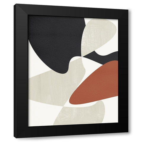 Mountain Terrain II Black Modern Wood Framed Art Print by Wang, Melissa