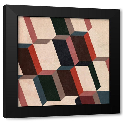 Radar Slant I Black Modern Wood Framed Art Print with Double Matting by Vess, June Erica