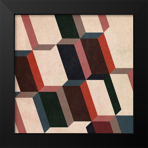 Radar Slant I Black Modern Wood Framed Art Print by Vess, June Erica