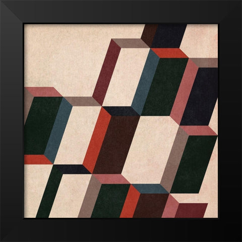 Radar Slant II Black Modern Wood Framed Art Print by Vess, June Erica