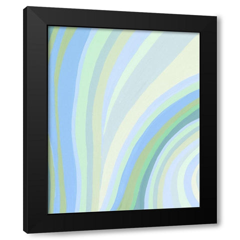 Natural Flow I Black Modern Wood Framed Art Print by Moore, Regina