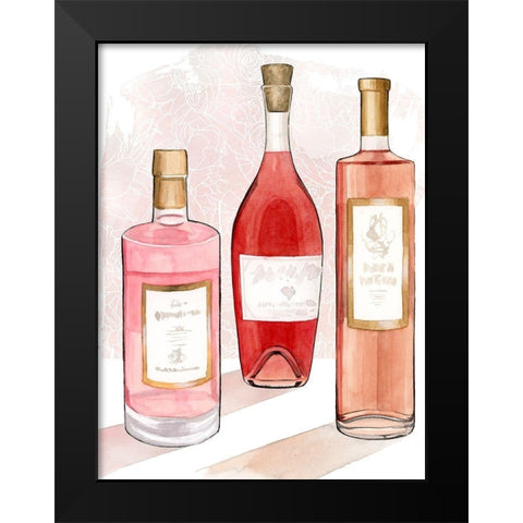 RosÃ© Summer I Black Modern Wood Framed Art Print by Popp, Grace