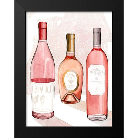 RosÃ© Summer II Black Modern Wood Framed Art Print by Popp, Grace