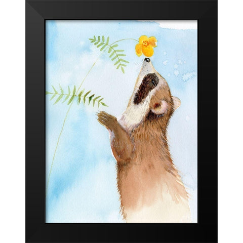 Baby Spring Animals II Black Modern Wood Framed Art Print by Ludwig, Alicia