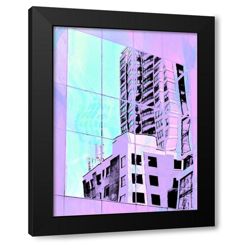 Urban Pastels I Black Modern Wood Framed Art Print by Bane, Eva