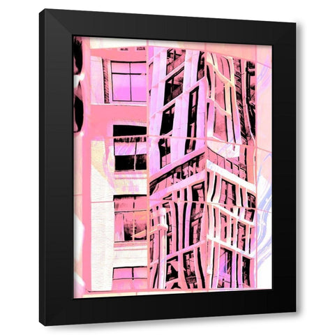 Urban Pastels II Black Modern Wood Framed Art Print with Double Matting by Bane, Eva