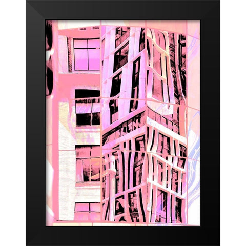 Urban Pastels II Black Modern Wood Framed Art Print by Bane, Eva