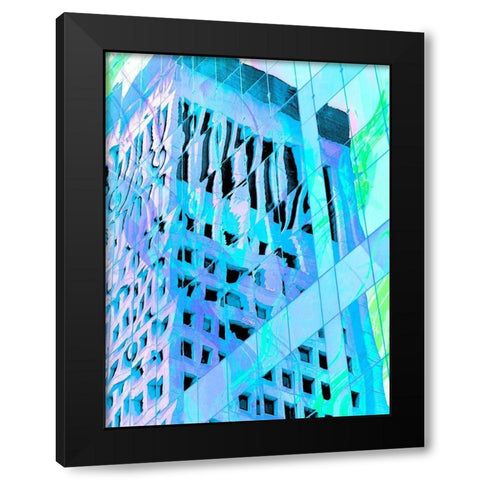 Urban Pastels IV Black Modern Wood Framed Art Print with Double Matting by Bane, Eva