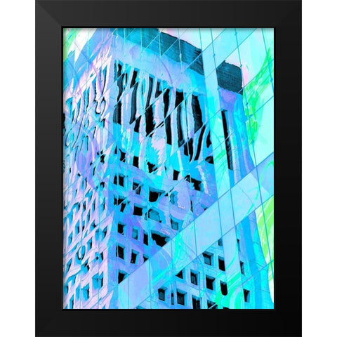 Urban Pastels IV Black Modern Wood Framed Art Print by Bane, Eva