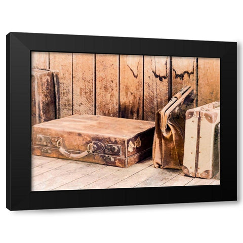 Travel Back in Time I Black Modern Wood Framed Art Print by Bane, Eva