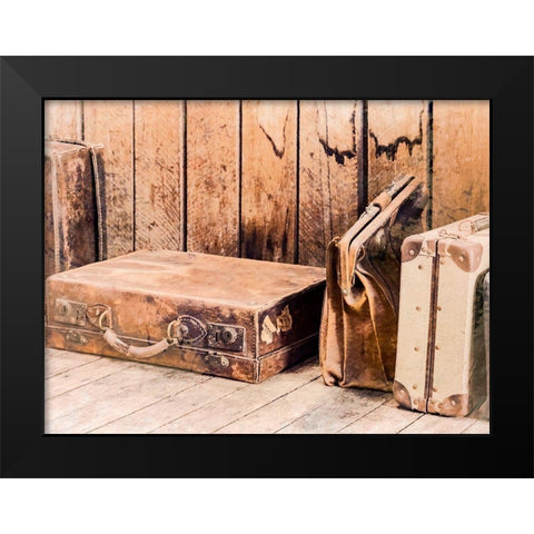 Travel Back in Time I Black Modern Wood Framed Art Print by Bane, Eva