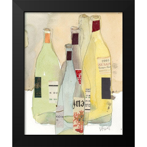 Wines and Spirits I Black Modern Wood Framed Art Print by Dixon, Samuel