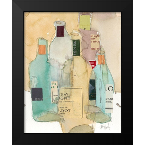 Wines and Spirits II Black Modern Wood Framed Art Print by Dixon, Samuel