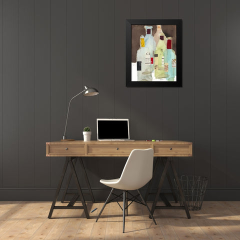 Wines and Spirits III Black Modern Wood Framed Art Print by Dixon, Samuel