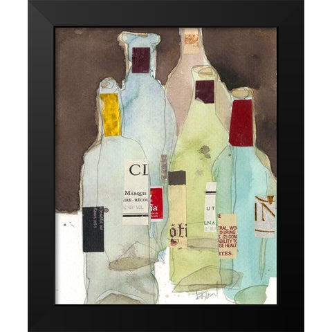 Wines and Spirits III Black Modern Wood Framed Art Print by Dixon, Samuel