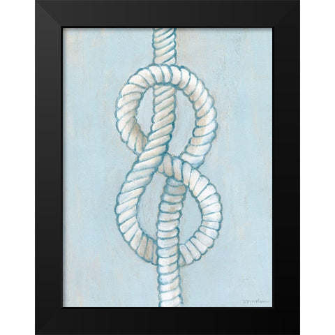 Starboard Knot II Black Modern Wood Framed Art Print by Lam, Vanna