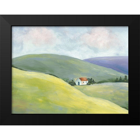 Hillside Vista I Black Modern Wood Framed Art Print by Moore, Regina