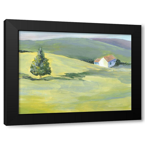 Hillside Vista II Black Modern Wood Framed Art Print with Double Matting by Moore, Regina