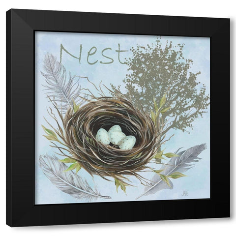 Nesting Collection I Black Modern Wood Framed Art Print by Reynolds, Jade