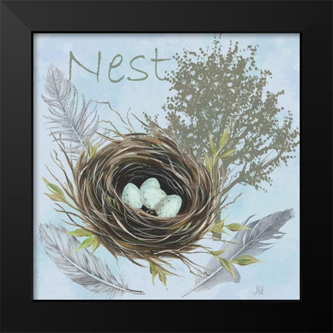 Nesting Collection I Black Modern Wood Framed Art Print by Reynolds, Jade