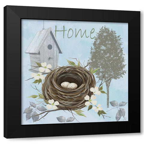 Nesting Collection II Black Modern Wood Framed Art Print with Double Matting by Reynolds, Jade