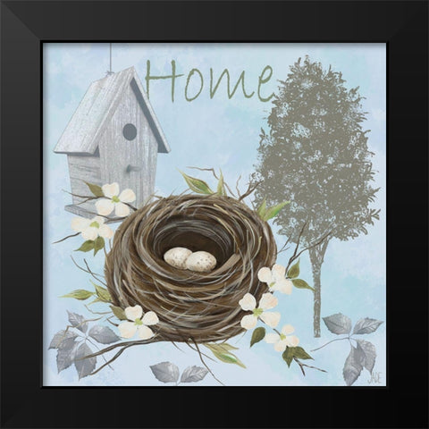 Nesting Collection II Black Modern Wood Framed Art Print by Reynolds, Jade