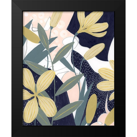Flores Noche I Black Modern Wood Framed Art Print by Popp, Grace