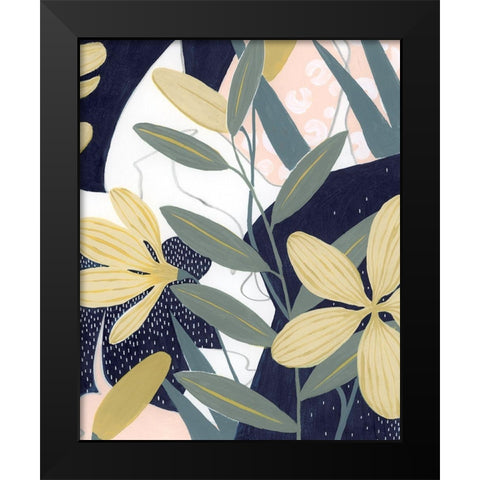 Flores Noche II Black Modern Wood Framed Art Print by Popp, Grace
