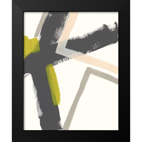 Linear Pulse I Black Modern Wood Framed Art Print by Vess, June Erica