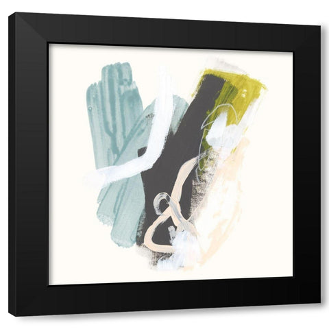 Mixed Metaphor I Black Modern Wood Framed Art Print by Vess, June Erica