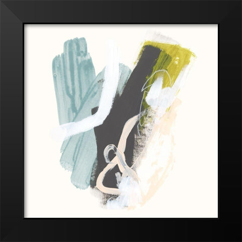 Mixed Metaphor I Black Modern Wood Framed Art Print by Vess, June Erica