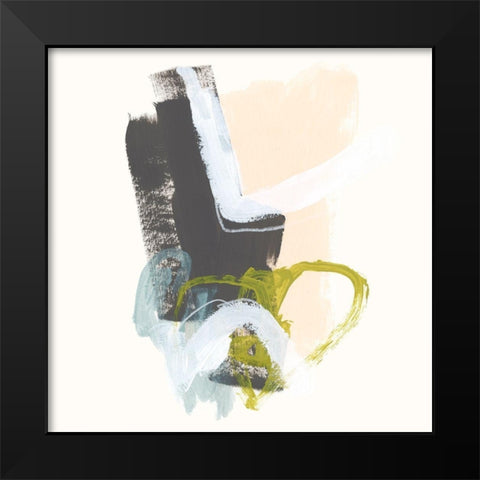 Mixed Metaphor III Black Modern Wood Framed Art Print by Vess, June Erica