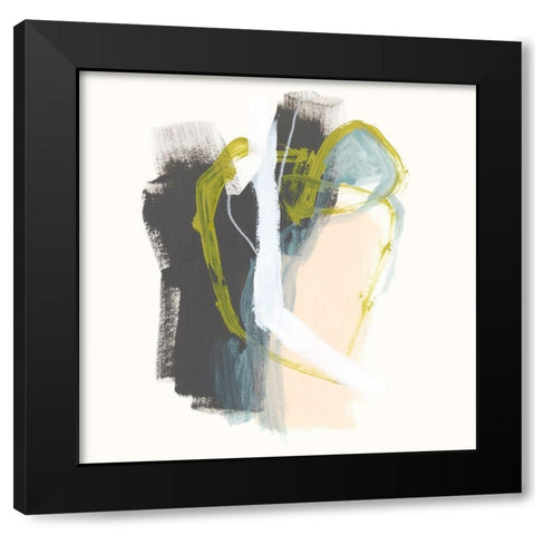 Mixed Metaphor VII Black Modern Wood Framed Art Print by Vess, June Erica